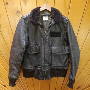Vintage G-1 Leather Bomber Flight Jacket